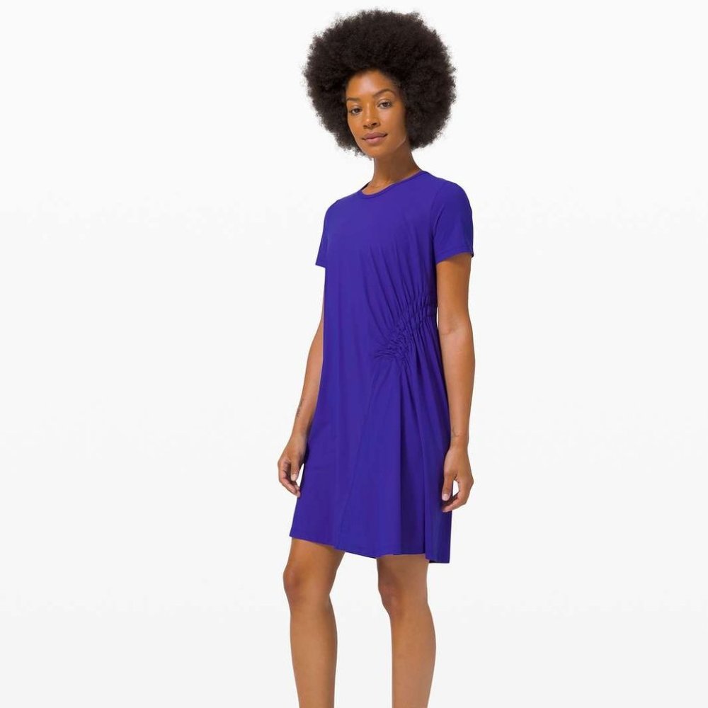 Lululemon Seek Sun Dress Swim Cover Up Lazurite Blue Purple Size 12?
